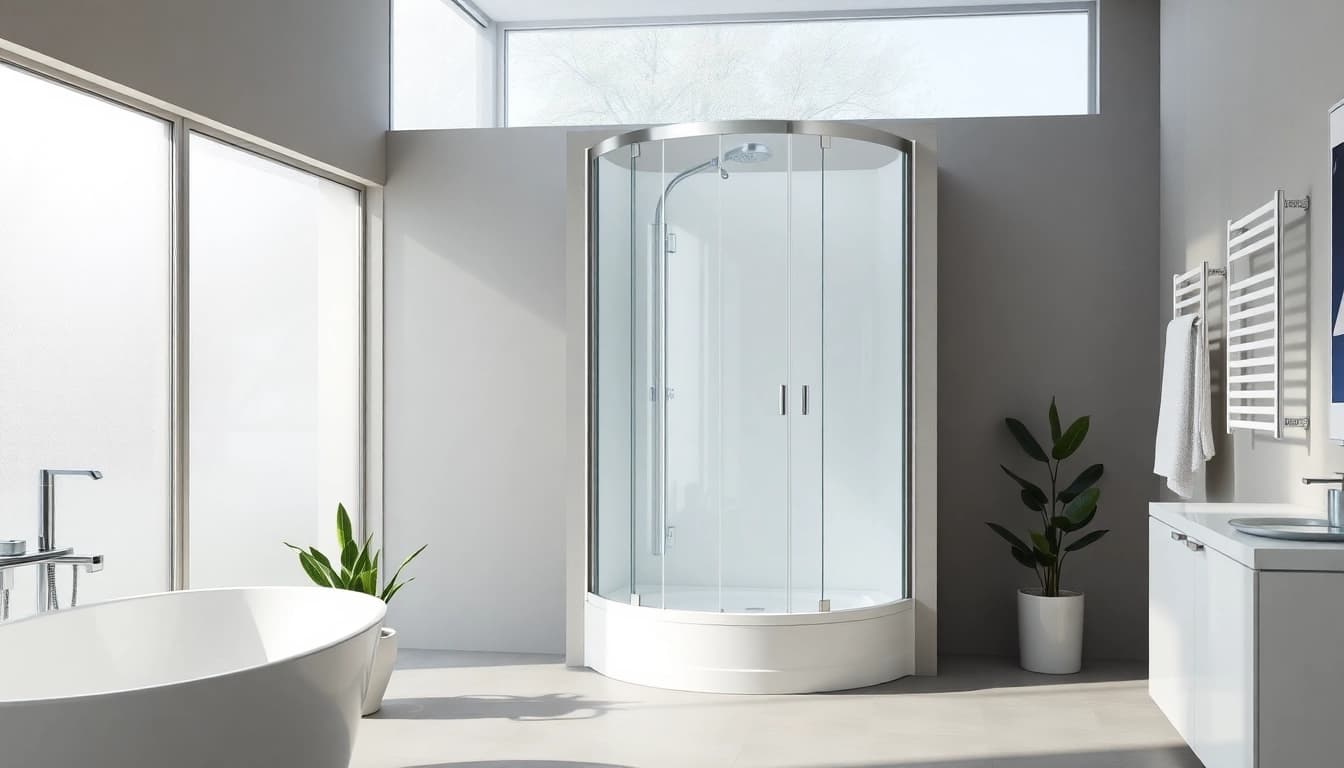 Gestalten Sie Ihr Badezimmer neu mit der sonni Duschkabine für stilvolles Duschen