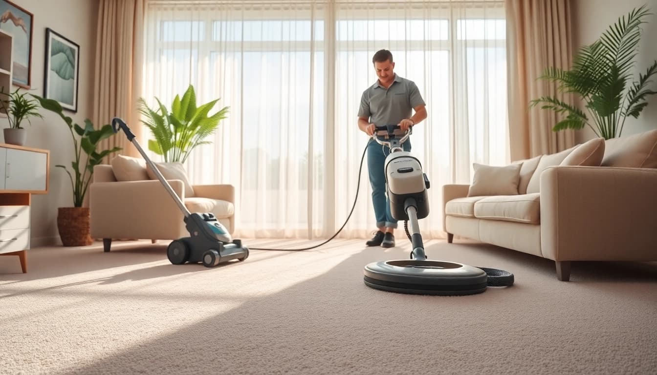 Experience top carpet cleaning specials in a bright, spotless living room showcasing professional cleaning techniques.
