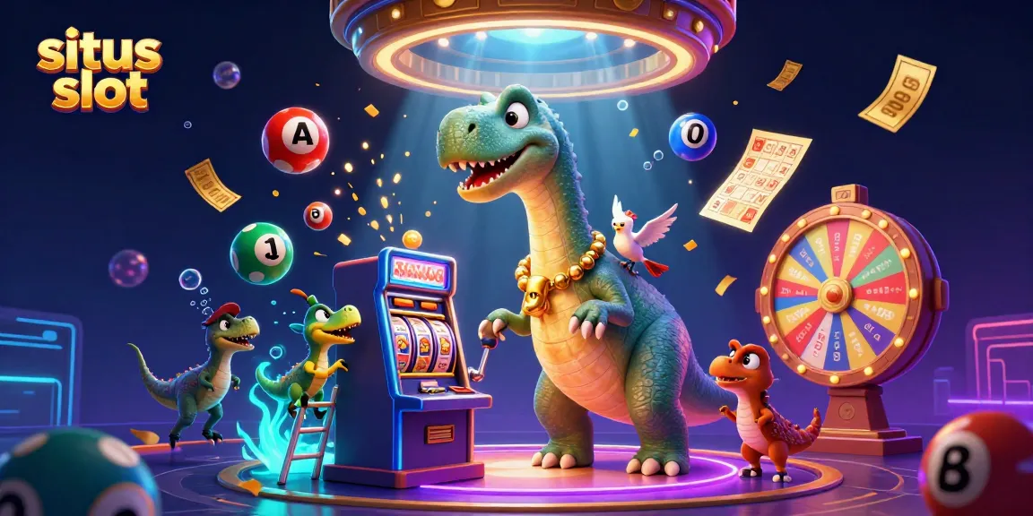 Engage with the thrilling situs slot world featuring playful characters and vibrant game elements.