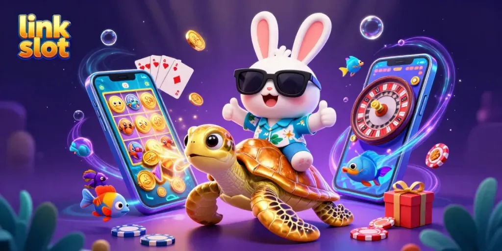 Jelajahi link slot dari ilustrasi yang menampilkan kelincahan dan kesenangan dalam dunia permainan slot.