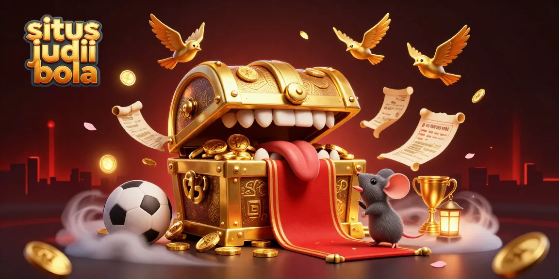 Engage in situs judi bola with thrilling sports betting elements in an ultra-detailed 3D illustration.