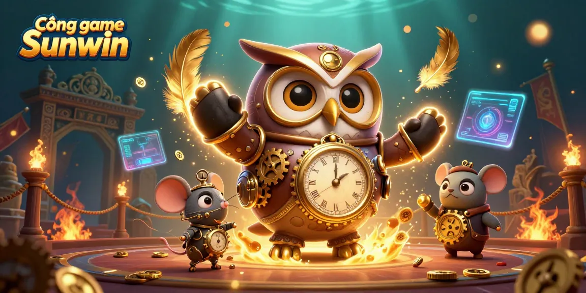Experience the thrill at Cổng game Sunwin with exciting casino elements and engaging characters.