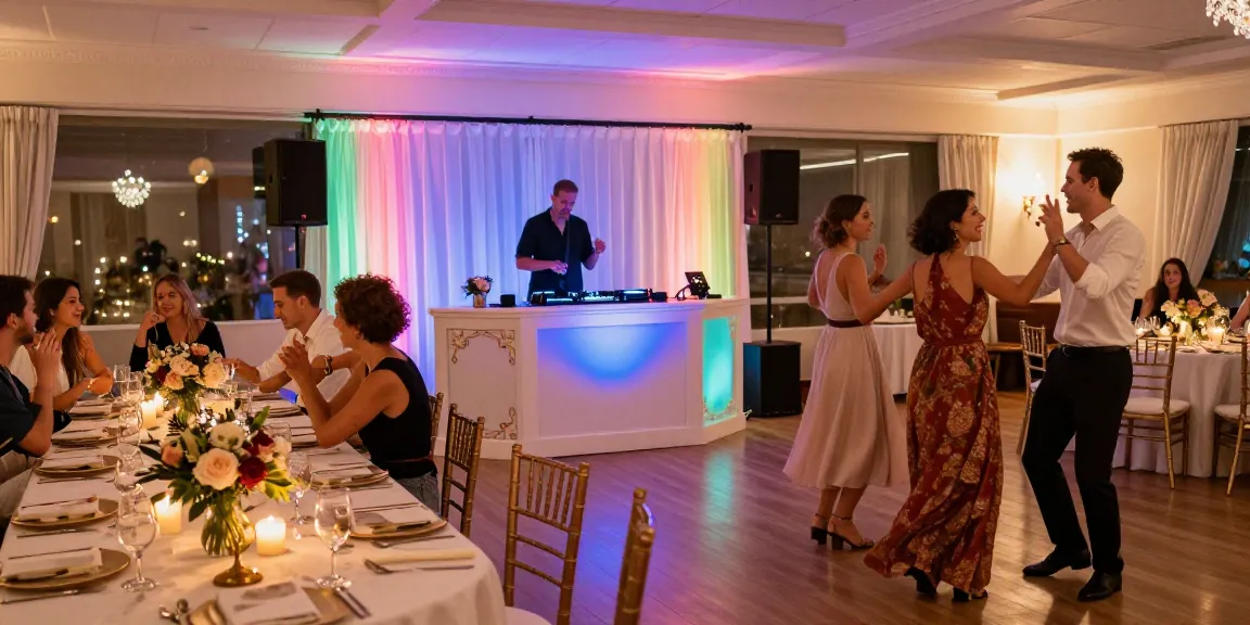 DJ für Hochzeit Berlin mit tanzenden Gästen und festlicher Atmosphäre
