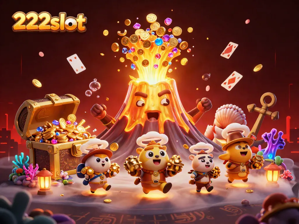 Mencoba 222slot dengan gunung emas meletus dan harta karun di sekitarnya.