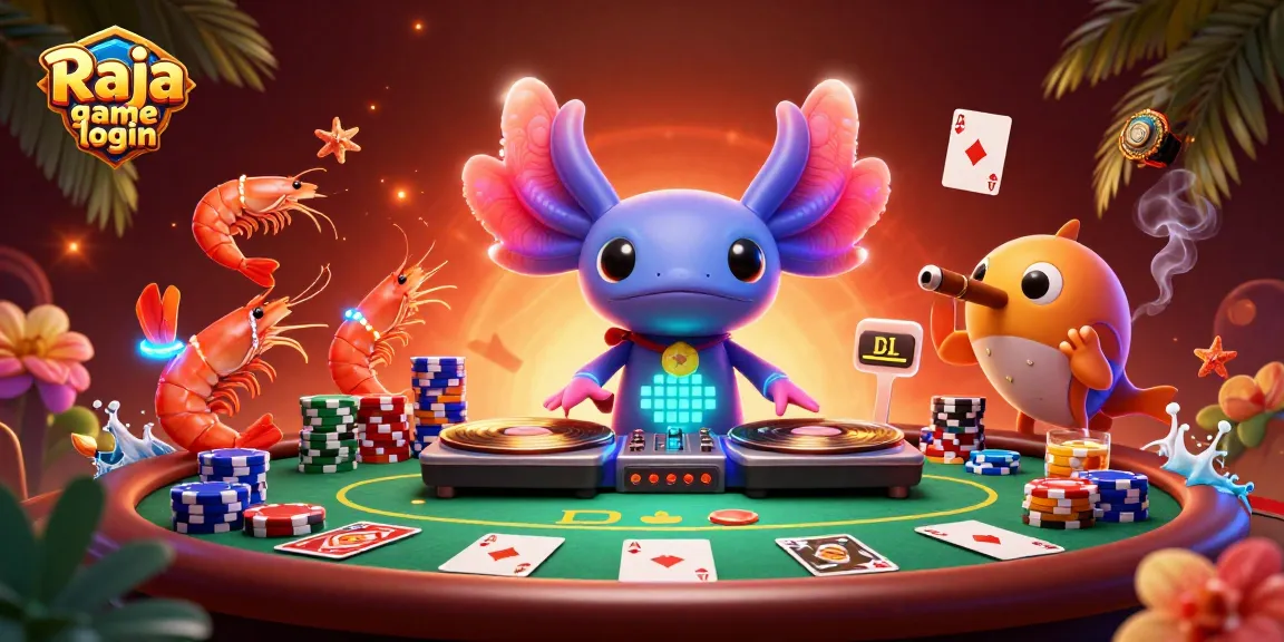 Engage in thrilling gameplay with Raja game login's vibrant 3D casino scene showcasing intense action.