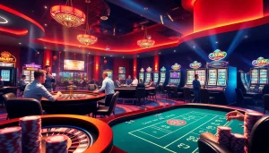 Casino scene showcasing players engaging in exciting games at KJC AC 3.