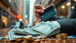카드 한도 현금화 과정에서 현금을 손에 쥐고 있는 사람의 모습