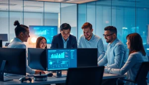 Improve IT Efficiency Tampa with a collaborative IT management team in a modern office.