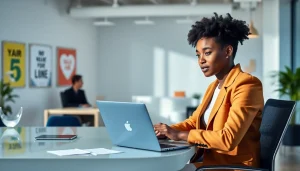 Engaging in Interview preparation with simulated questions in a modern office.