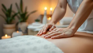 스웨디시 마사지로 이완되는 모습, 편안한 스파 환경에서 진행.