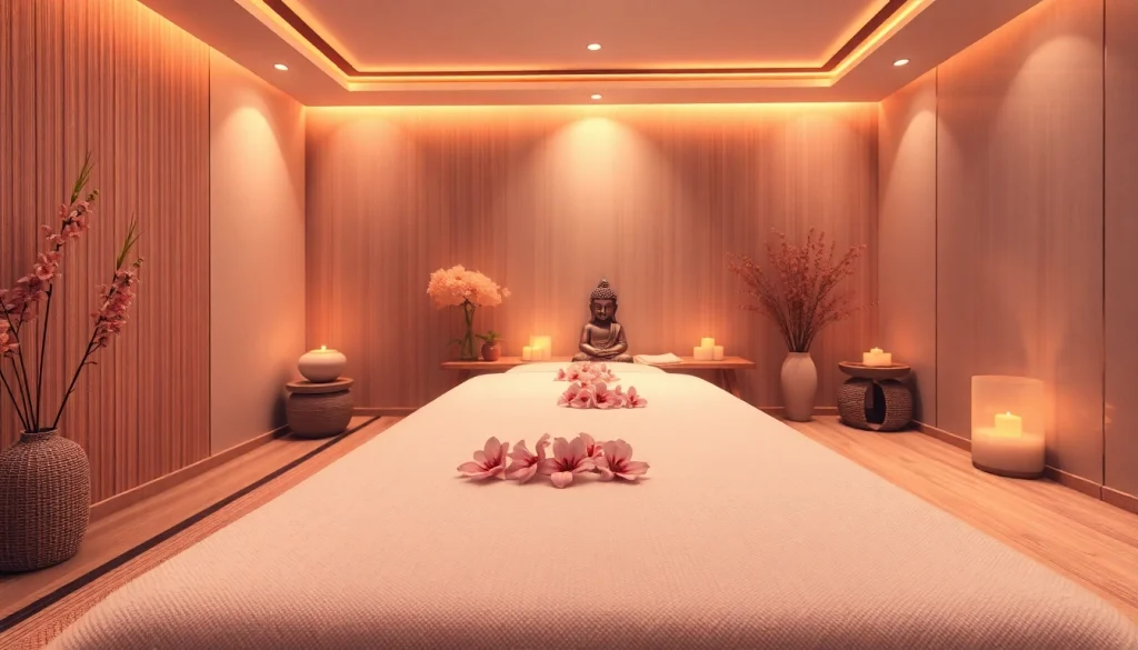 출장마사지 in a luxurious spa setting with calming ambiance and inviting decor.