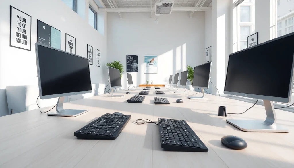 Enhance your productivity at our typing center with efficient workspaces and modern technology.