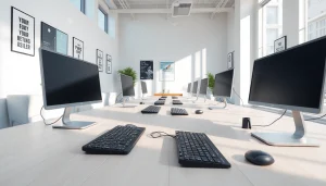 Enhance your productivity at our typing center with efficient workspaces and modern technology.