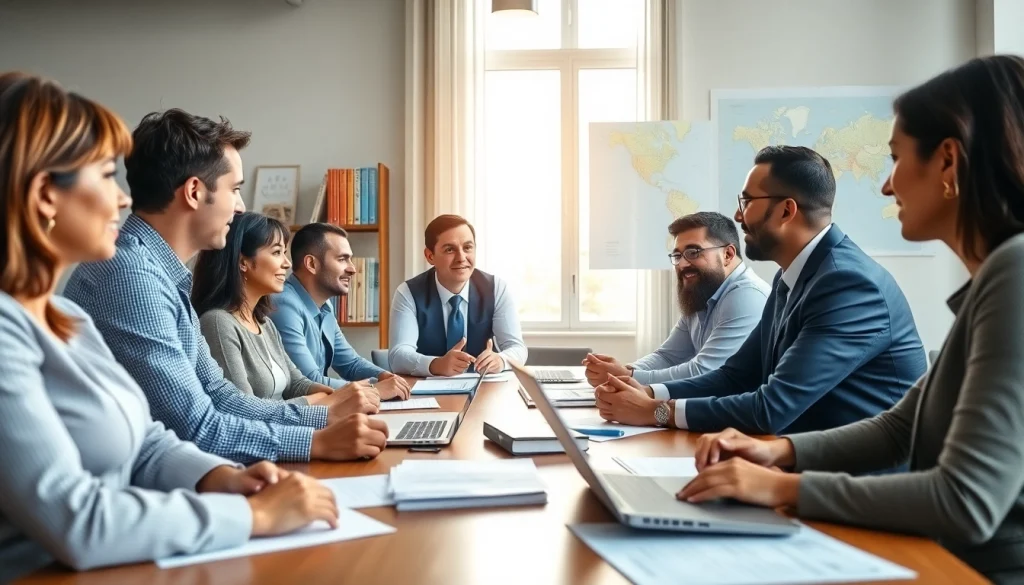 Jacksonville Immigration Lawyer providing expert guidance and support to clients in a professional office.